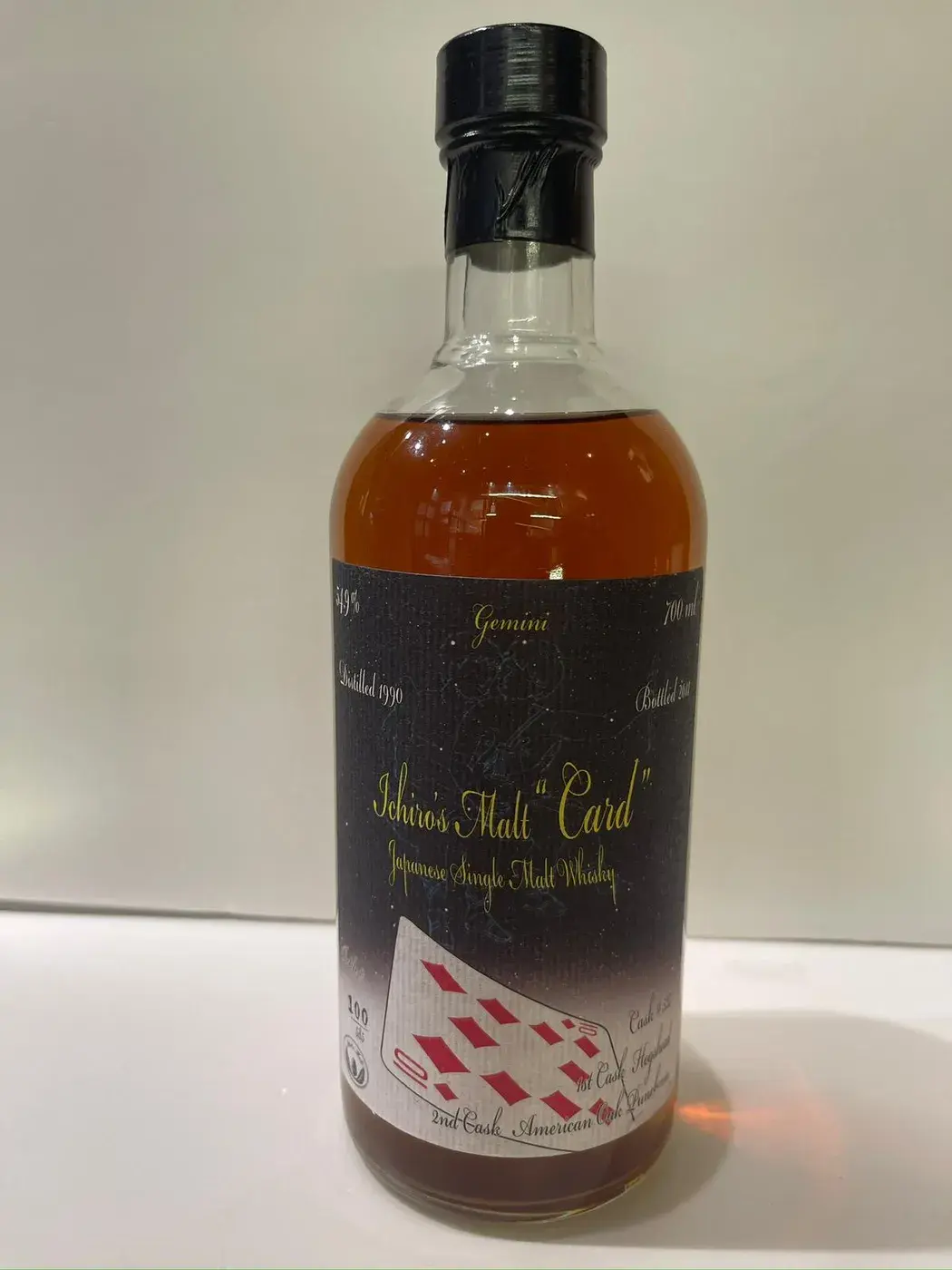 Hanyu Ichiro's Malt Card Series 10 Of Diamonds 54.9 abv 1990 (1 BT70) — Hanyu Ichiro, Japan