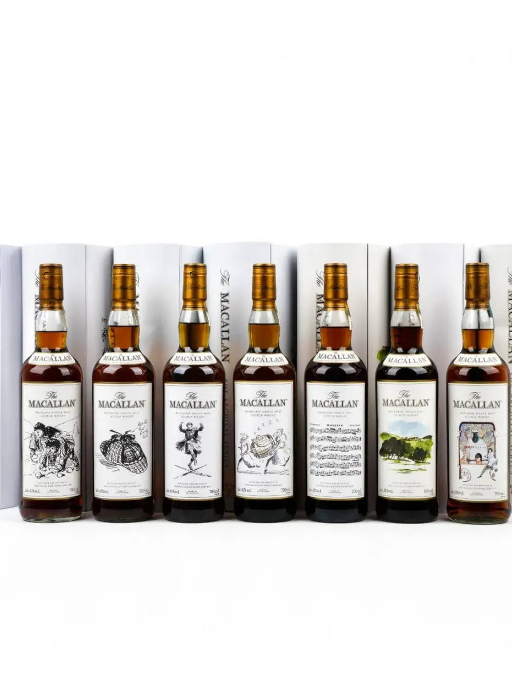 Macallan The Archival Series - Folio Collection (1-7) 43.0% ABV (7 BT70) — Macallan, Scotland